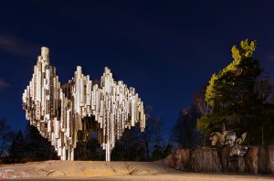 Monument at night